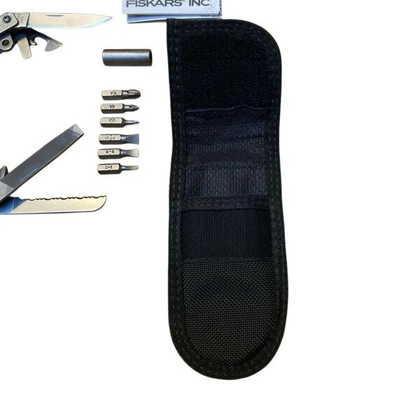 Gerber 55800 Multi-Plier Stainless Finish Bit Driver Bits Cloth Sheath USA Rare - Picture 7 of 16